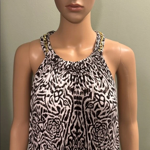 Jennifer Lopez brown high low maxi dress size large - Picture 2 of 7